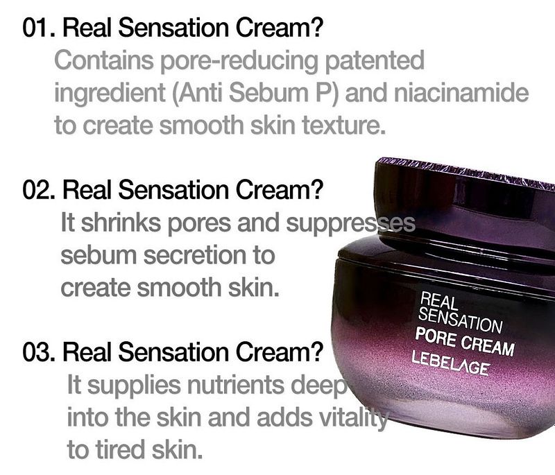 LEBELAGE Real Sensation Pore Cream 50gm