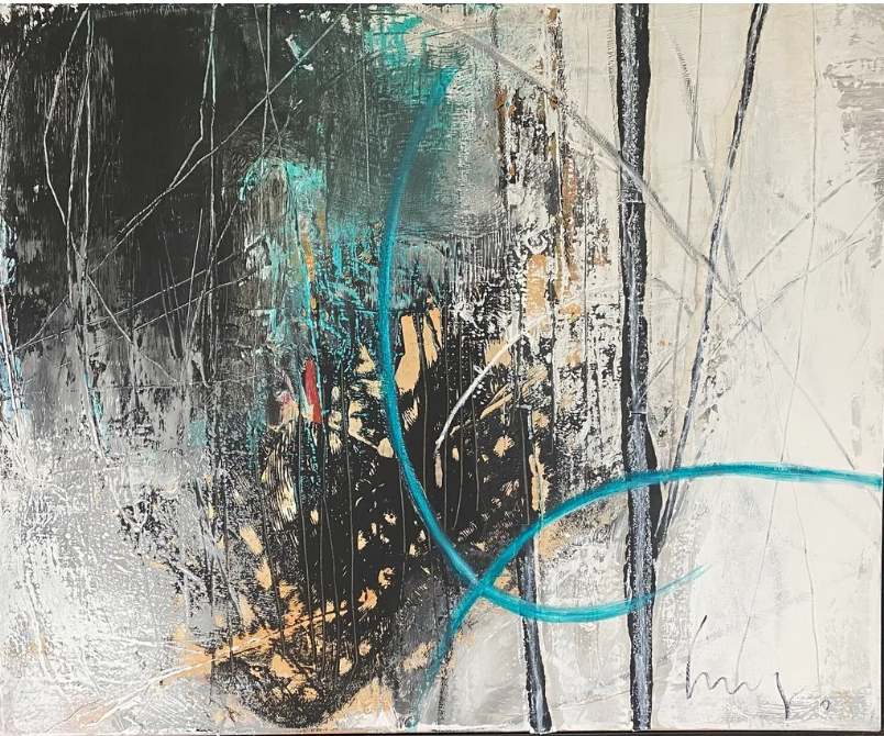 original abstract artwork by german contemporary artist Dieter Langer