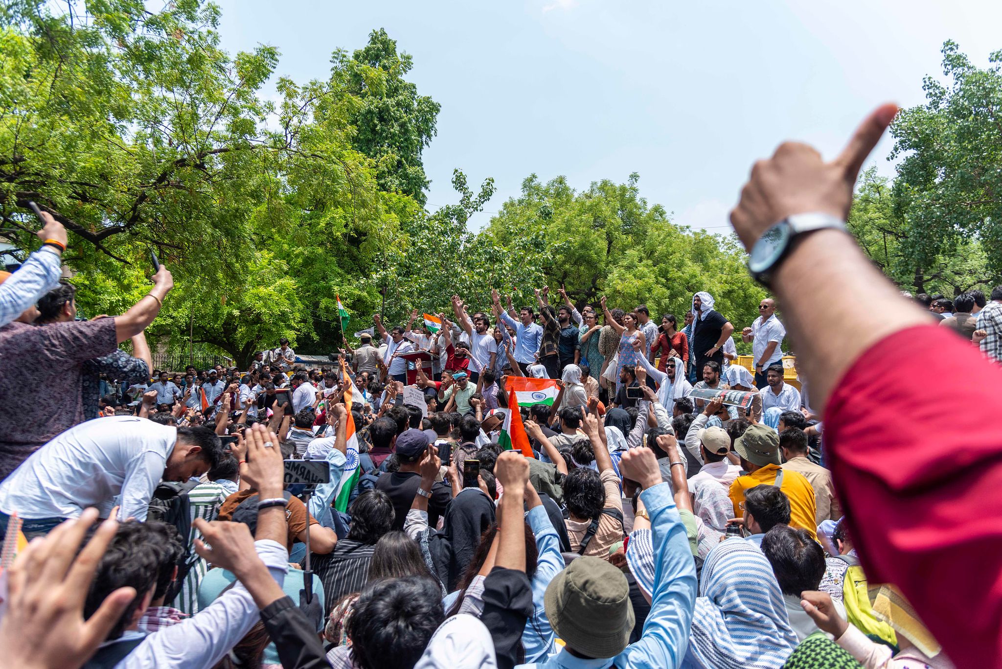 Cockroach Janta Party (CJP) protest in Delhi