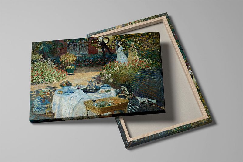 The Luncheon: A Peaceful Afternoon in the Garden by Claude Monet