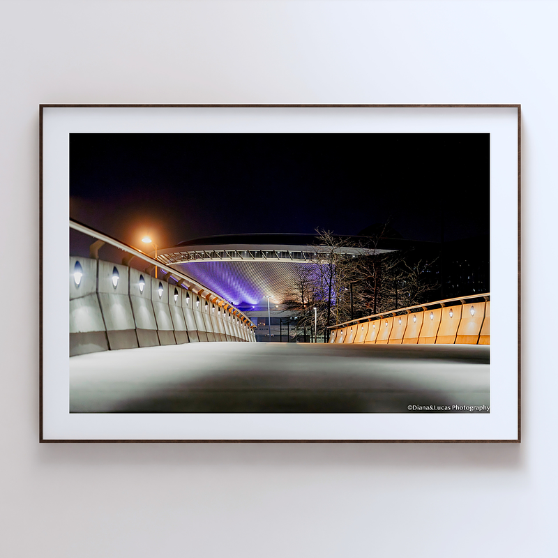 COLLECTION - URBAN GEOMETRY HORIZONTAL - "Arena at Night" - LIMITED EDITION 10 of 10