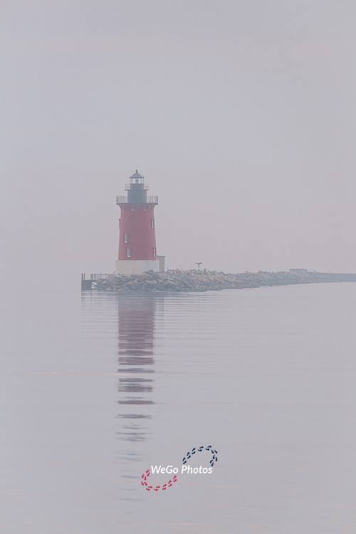 Cape Henlopen Breakwater East End Lighthouse at Sunrise