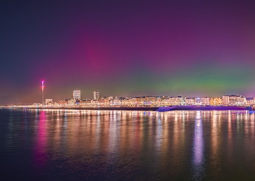Northern Lights over Brighton