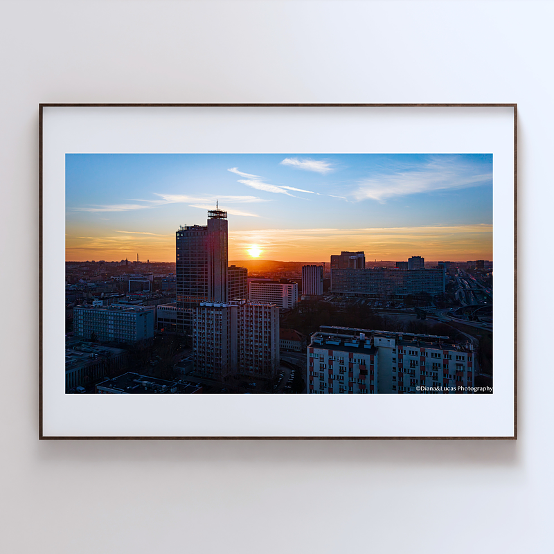COLLECTION - FROM ABOVE HORIZONTAL - "Urban Sunset" - LIMITED EDITION 10 of 10