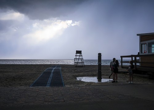 Incomeing storm at West Meadow Beach.
