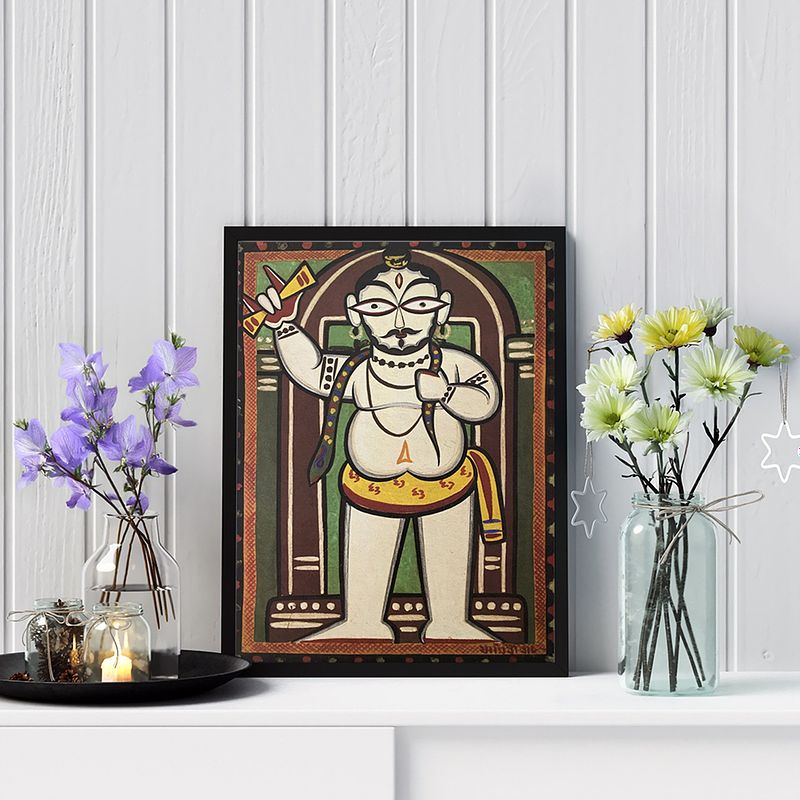 Mahadev Shiva by Jamini Roy: Folk Art Beauty of India