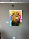 Leo colour fusion - This painting is exhibit in France