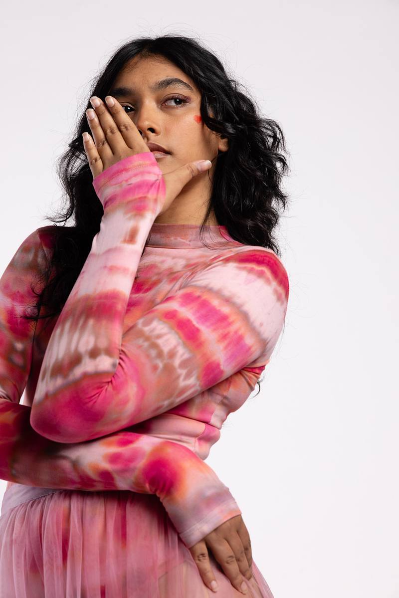 Full Sleeve Leotard - Rosé Hour