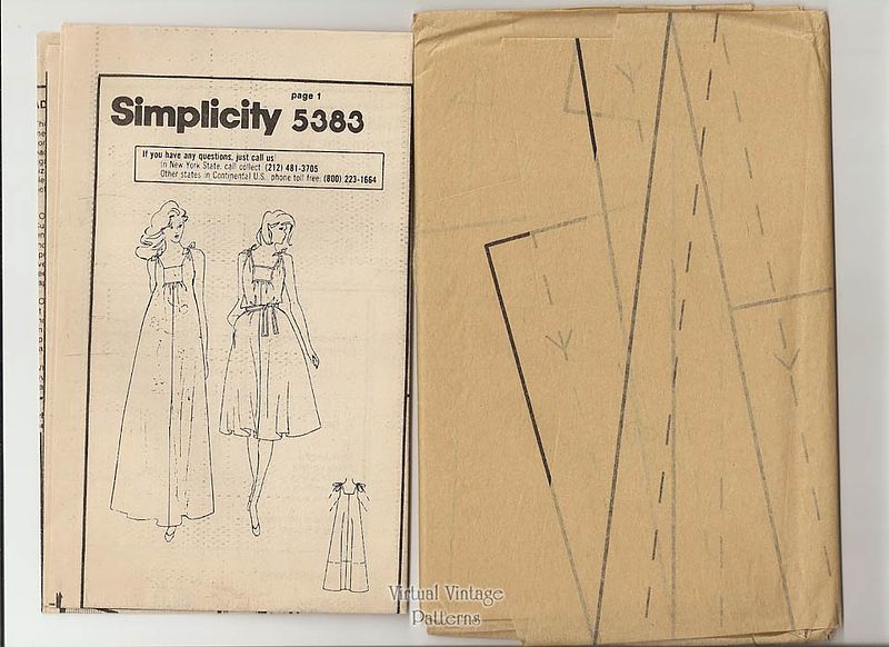 Maxi Sundress Pattern Simplicity 5383 | Virtual Vintage
