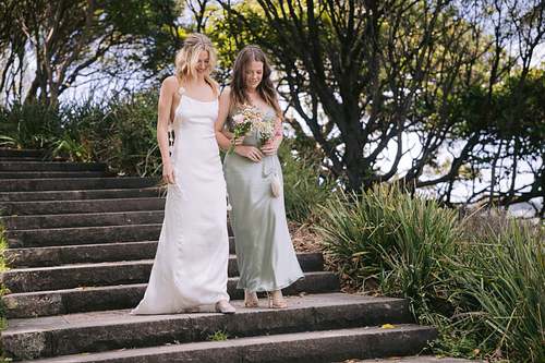 Wedding ceremony at Bradleys Head Amphitheatre