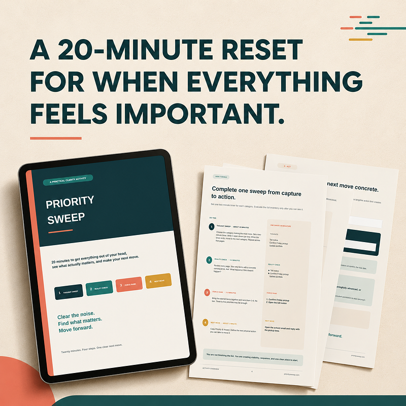 Priority Sweep: Free 20-Minute Prioritization Exercise