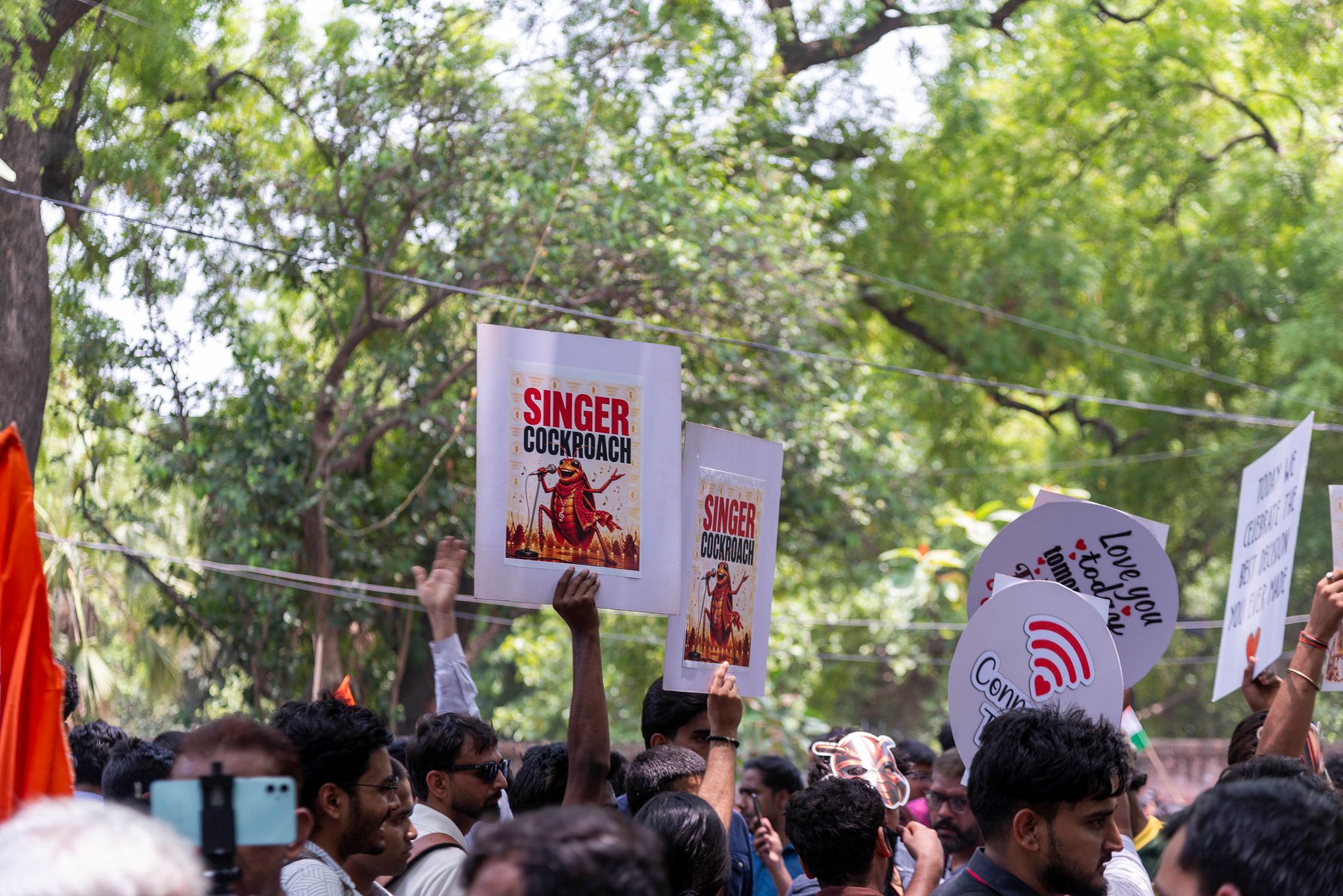 Cockroach Janta Party (CJP) protest in Delhi