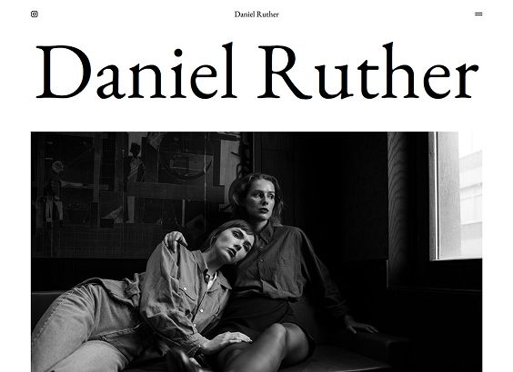 Fashion design portfolio website