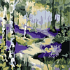 Bluebell Wood Glade | Serene Forest Landscape | Art Print | Reimagined Collection