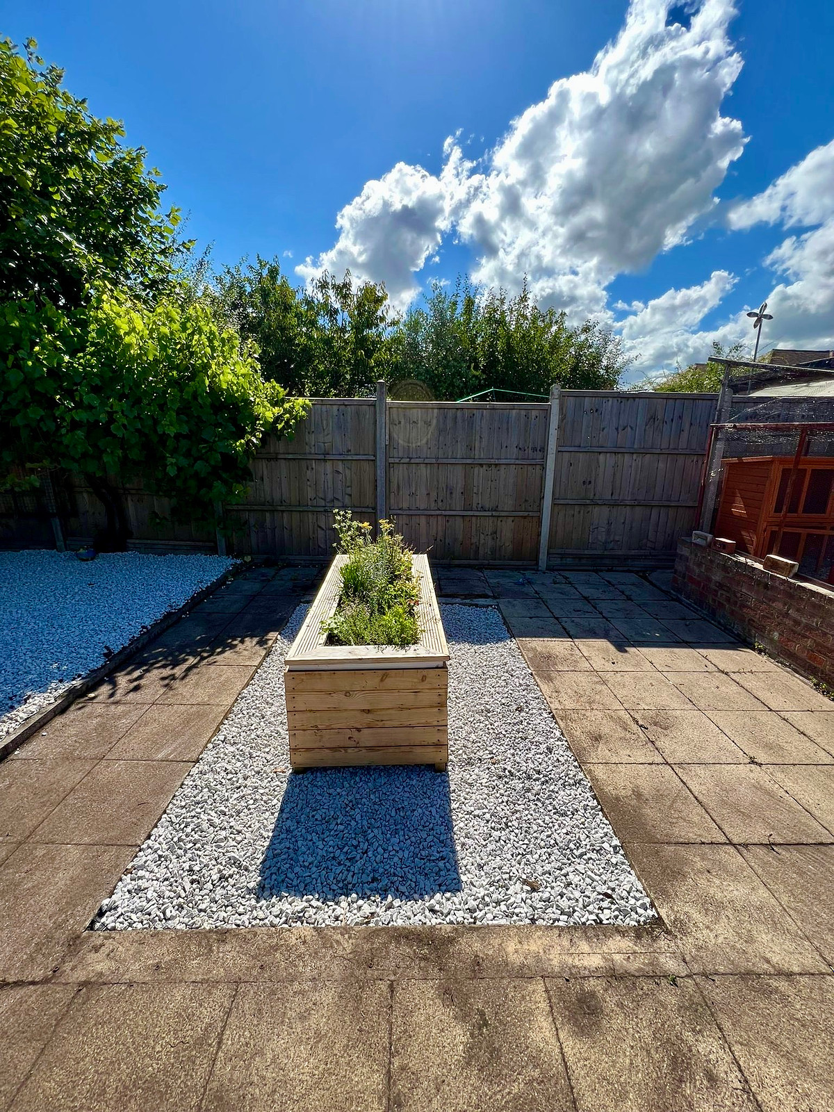 JNV Group Peterborough, jet wash, new gravel, flower box install