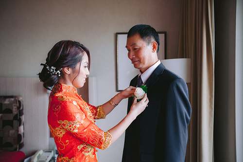 Bride Getting Ready