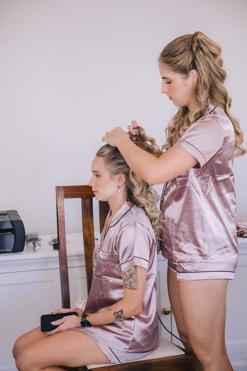 Bride Getting Ready