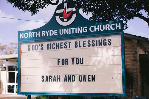 Church Wedding Ceremony at North Ryde Uniting Church