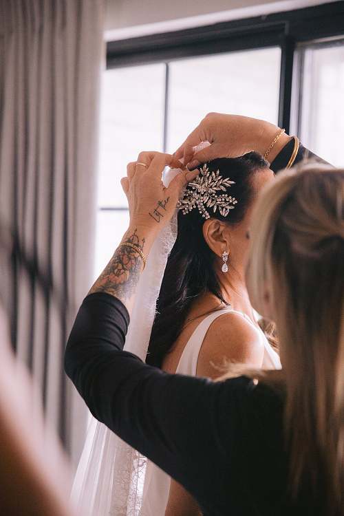 Bride Getting Ready