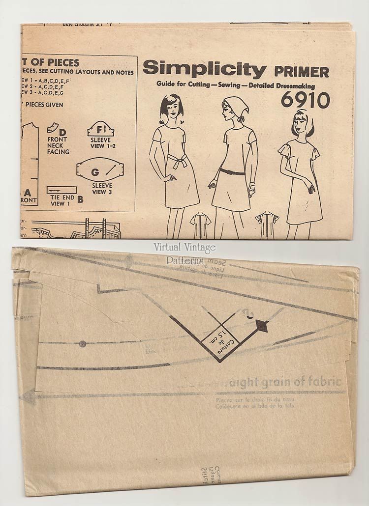 Simplicity 6910 Jiffy Dress Pattern | Virtual Vintage