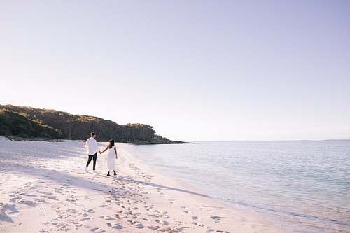 Engagement Portraits at Chinamans Beach Jervis Bay