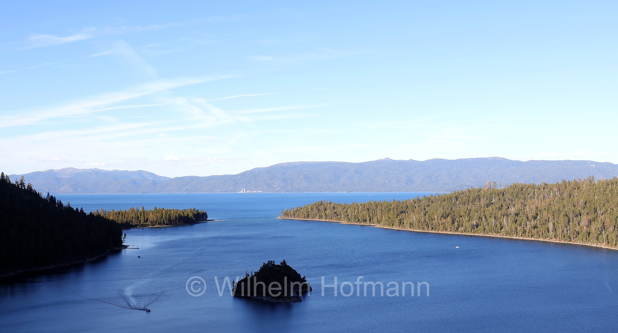 Fannette Island, Emerald Bay, Lake Tahoe, Lago Tahoe, California, Kalifornien, USA